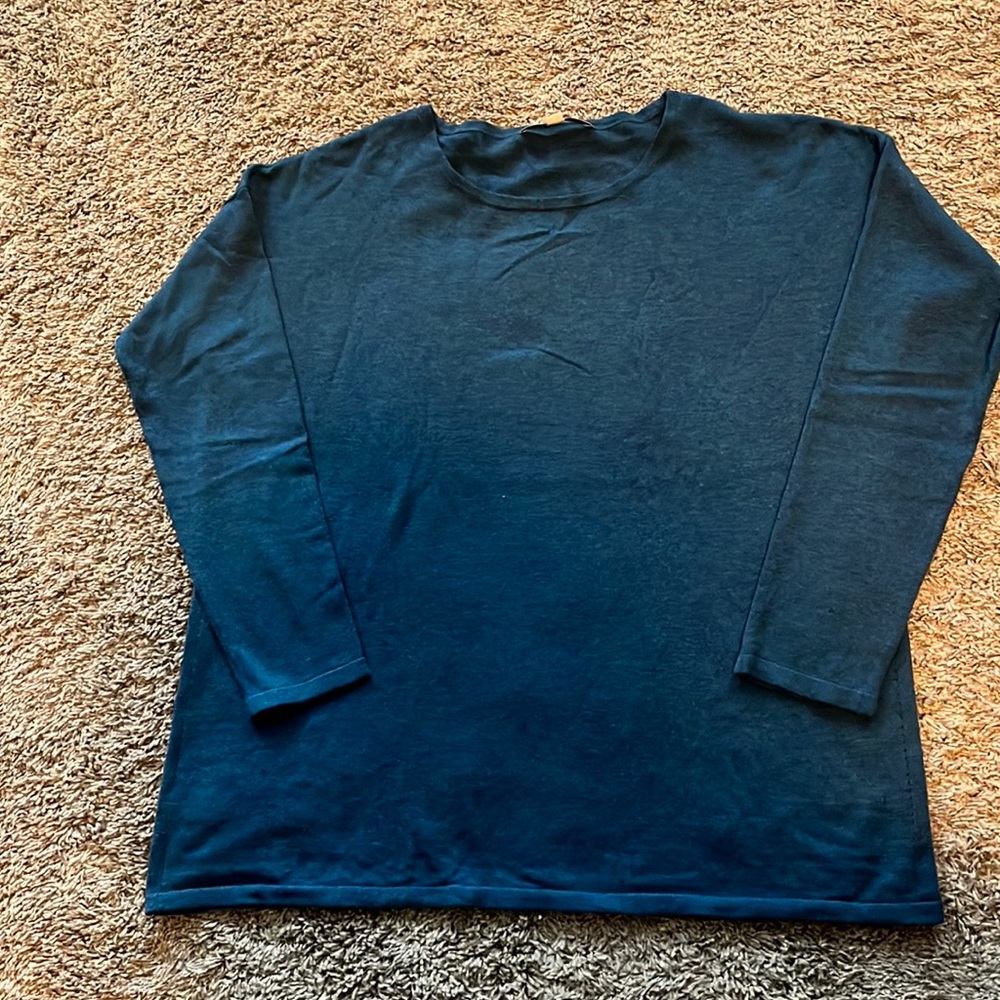 LOFT Blue Knit Top